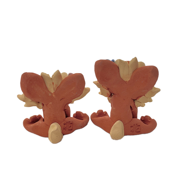 ほのぼのシーサー 花付き