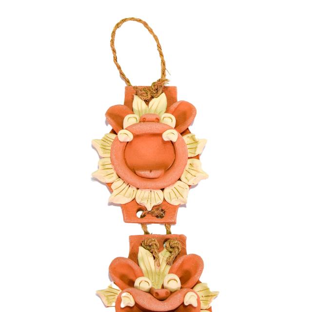 花面壁掛けシーサー