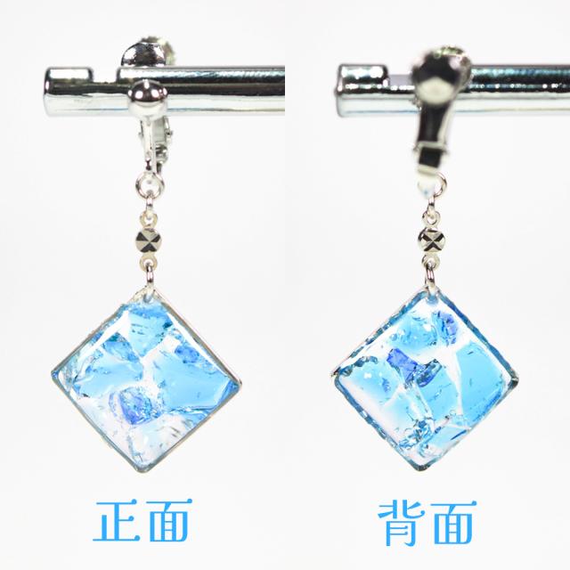KIRA イヤリング 菱形 シルバー