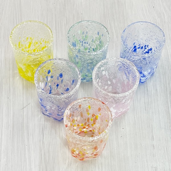 気泡の海四角グラス