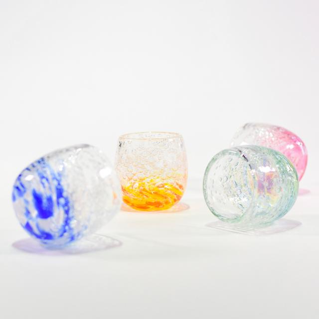 ホタル気泡ぐい呑み
