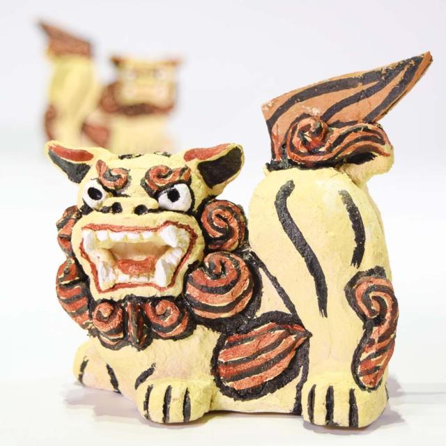 漆喰シーサー 小 伝統