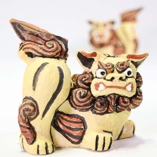 漆喰シーサー 小 伝統