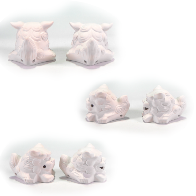 絵付けシーサーC