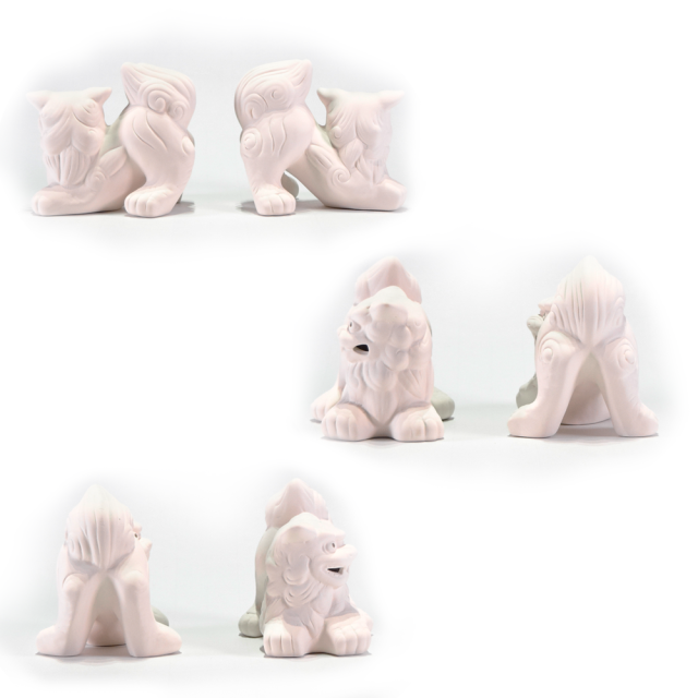 絵付けシーサーD