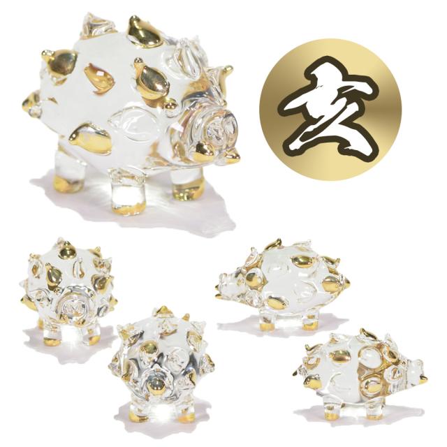 ガラス 干支 金 十二支