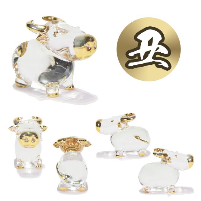 ガラス 干支 金 十二支