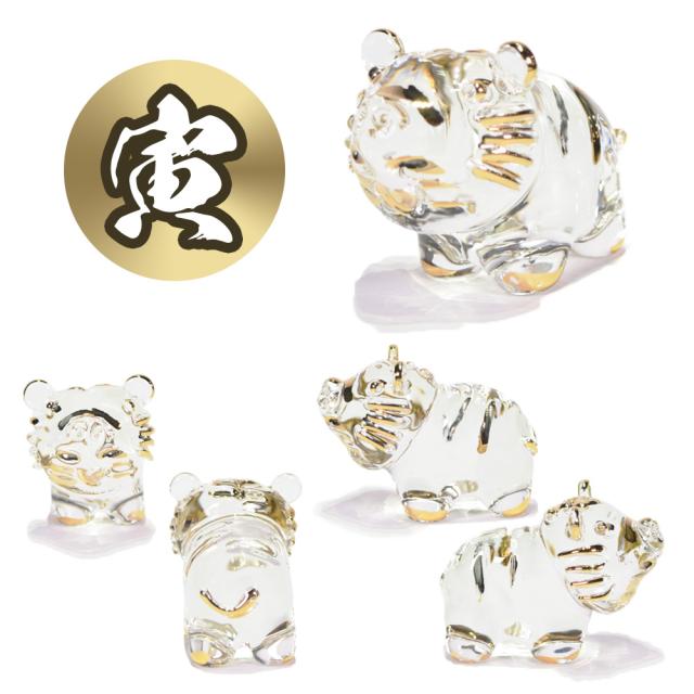 ガラス 干支 金 十二支