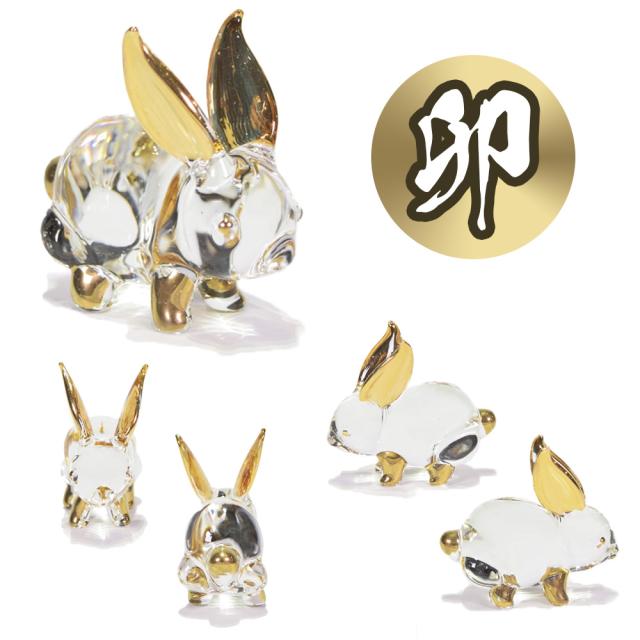 ガラス 干支 金 十二支