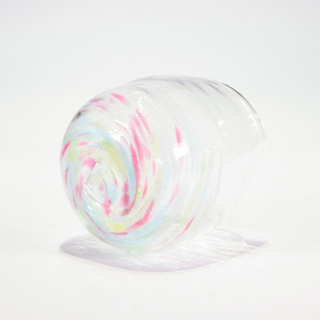 さざ波ハートグラス レインボー