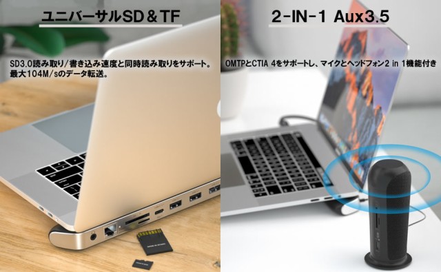 ポイント10倍】12in1 フル機能 ポータブル ドッキングステーション 4K 出力 マルチディスプレイ 対応 持ち運び 外出先 テレワーク  に最の通販はau PAY マーケット - ベルクレール | au PAY マーケット－通販サイト