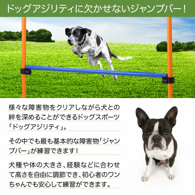 ジャンプバー ハードル 犬用 障害物 ドッグアジリティ アンカー