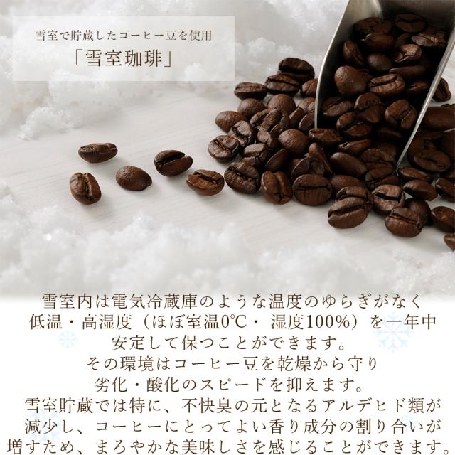 雪室で寝かしたコーヒー豆