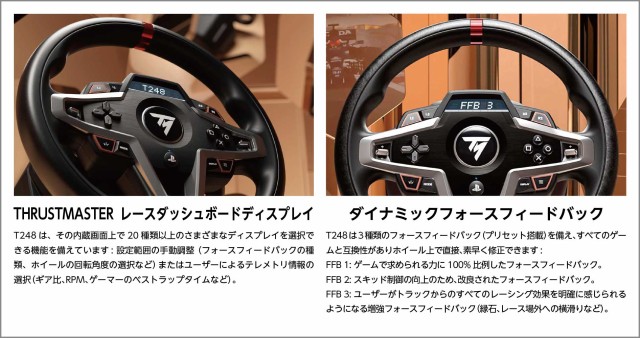 Thrustmaster T248 + TH8A セット ステアリングコントローラー ペダル 