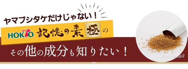 その他の成分も知りたい!