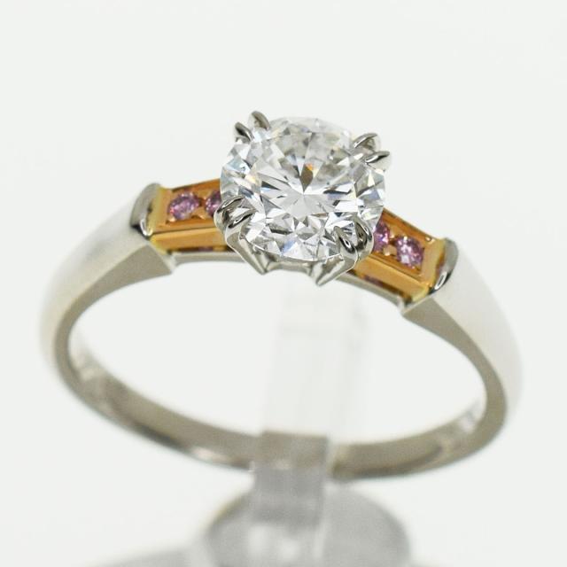 残りわずか Harry Winston ハリーウィンストン ダイヤ D0 95ct F Vs1 Vg ピンクダイヤ ラウンドクラシック トリスト リング Pt950 プラチナ 750 K18 日本公式品 Www Tiengineer Com