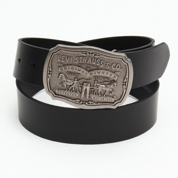 リーバイス Levis ツーホースロゴバックル 本革ベルト 40mm USA直輸入モデル カウボーイ ジーンズ デニム コーデ 11LV02P6  送料無料