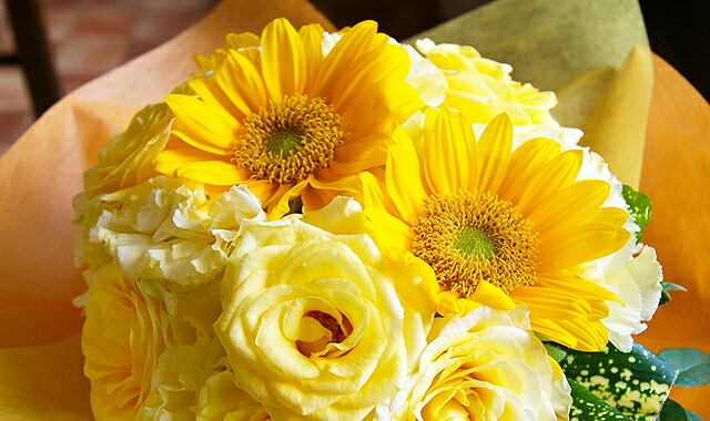 誕生花　７月　ヒマワリ　送料無料