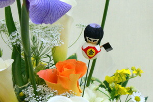 花菖蒲　アレンジメント　五月節句の贈物　通販　送料無料　ネット通販花屋花樹有（かじゅある )　