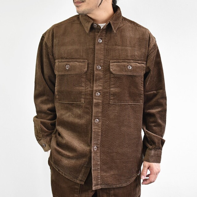 FRUIT OF THE LOOM フルーツオブザルーム FTL corduroy CPO shirt 17913000 CPOシャツ 太畝  コーデュロイ セットアップ メンズ レディー