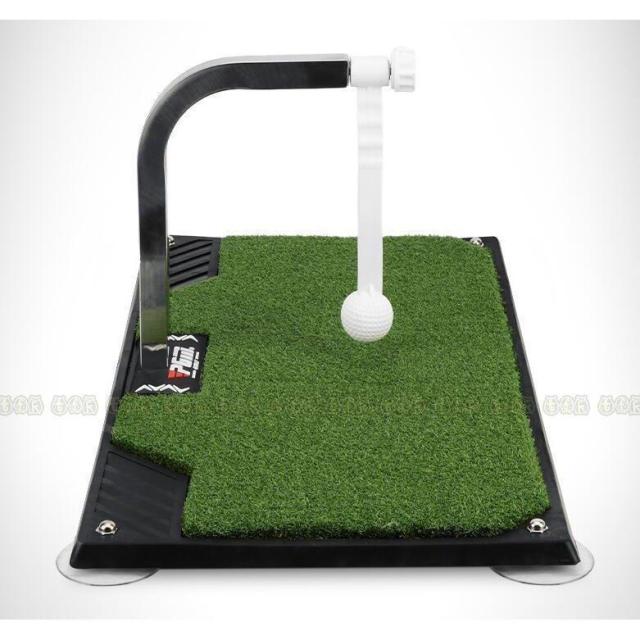ゴルフ練習ゴルフ器具マットスイングブラック62cm×33.5cm×1.5cmトレーナートレーニング屋内自宅素振り姿勢矯正コンペ景品360°回転室内