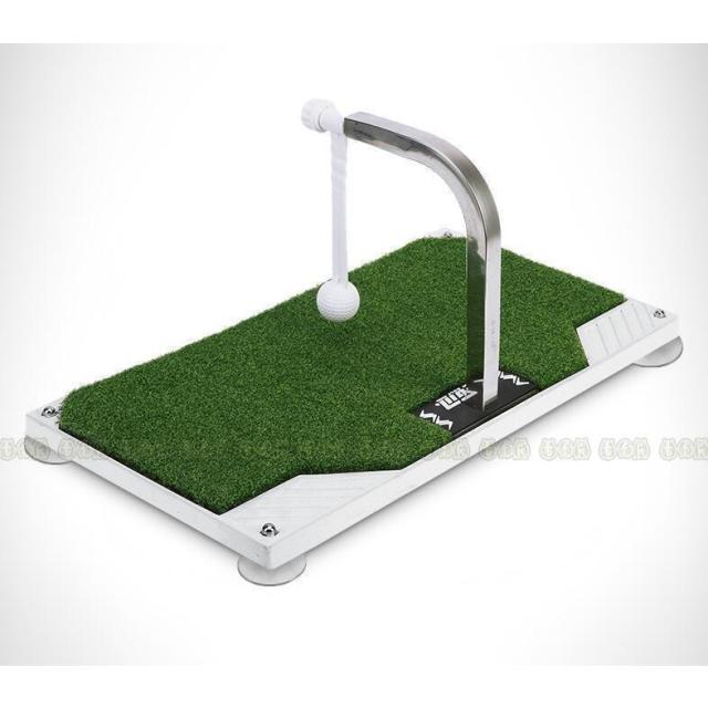 ゴルフ練習ゴルフ器具マットスイングブラック62cm×33.5cm×1.5cmトレーナートレーニング屋内自宅素振り姿勢矯正コンペ景品360°回転室内