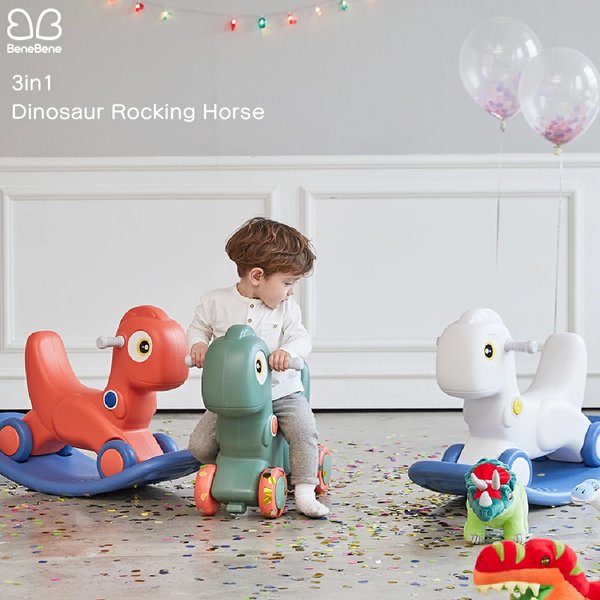 正規販売店 Benebene 木馬 Mokuba ロッキングホース おもちゃ 足けり 乗り物 乗用玩具 室内 のりもの Dinasaur Rh 21公式店舗 Asadtv Com