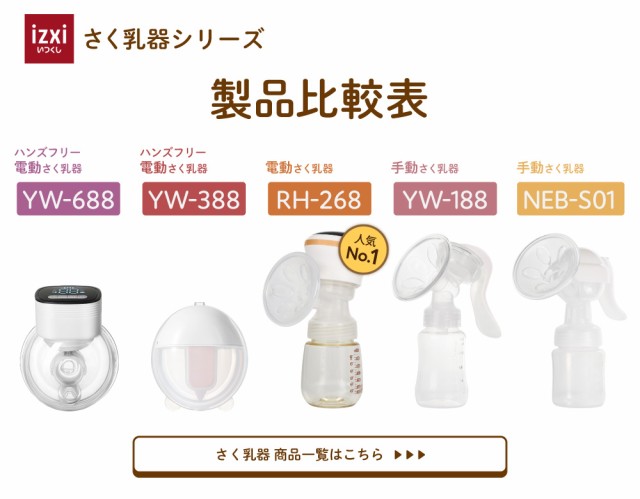 搾乳機 搾乳器 ハンズフリー さく乳 搾乳 電動 さく乳器 YW-688 izxi