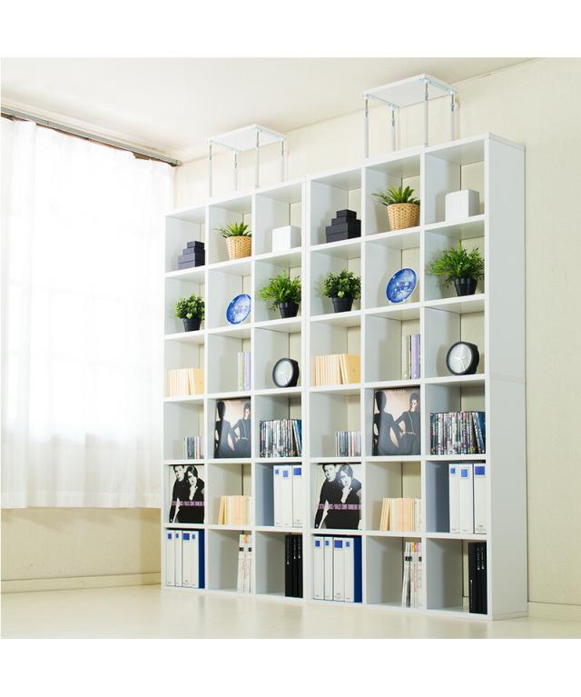 スクエアラック専用 突っ張り器 突っ張り棒 ホワイト 白