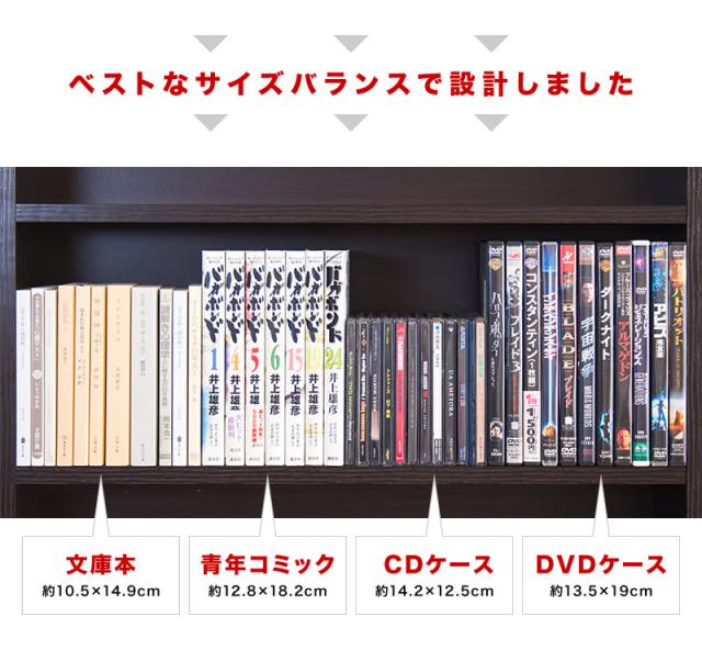 カラーボックス 本棚まんがすっきり