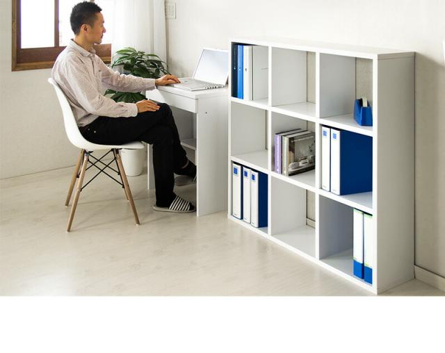 オシャレな間仕切りオープン書棚