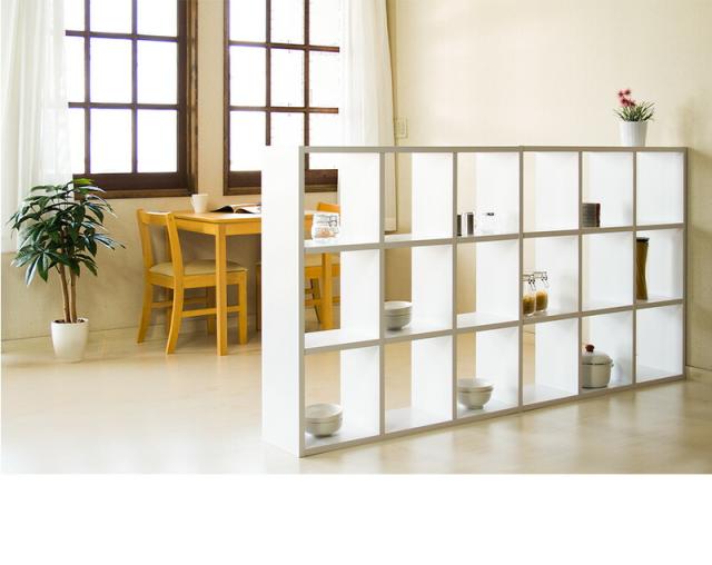 正方形 スクエア 間仕切りリビングボード 