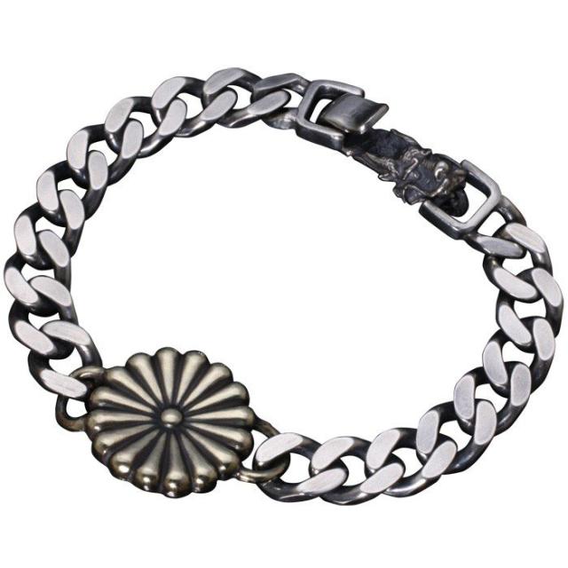 オンラインショップ ブレスレット メンズ シルバーブレスレット 喜平 菊紋 龍頭金具 龍頭 シルバー ブレスレット Revuemusicaleoicrm Org