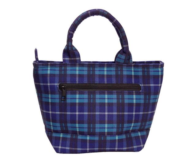 コモコーメ チェック スター ゴルフ カートバッグ ラウンドバッグ ミニトートバッグ ボア 星 ファスナー仕様