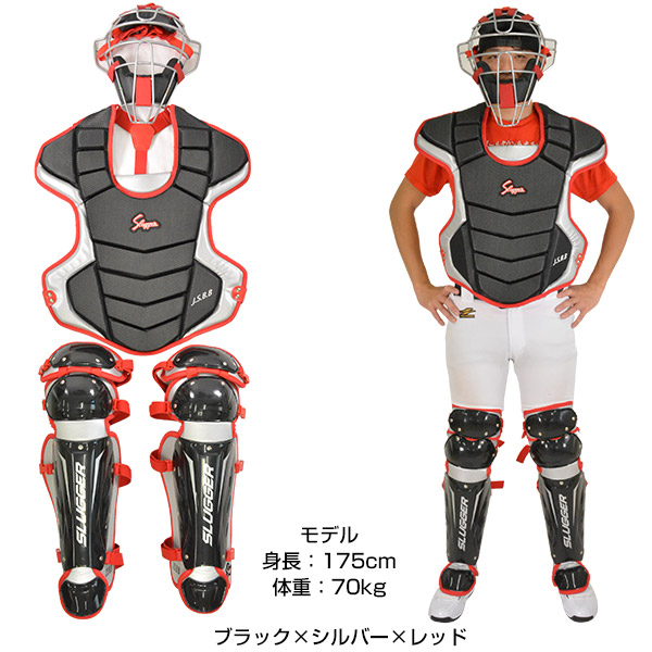 スラッガー J.S.B.B キャッチャー用プロテクター ks-nc-set-c.jpg