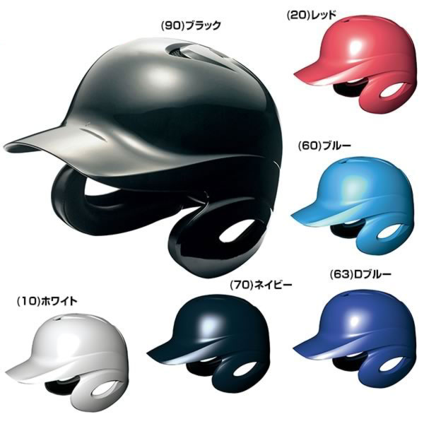 軟式野球用ヘルメットフェイスガード付 艶消しネイビー、Oサイズ、右