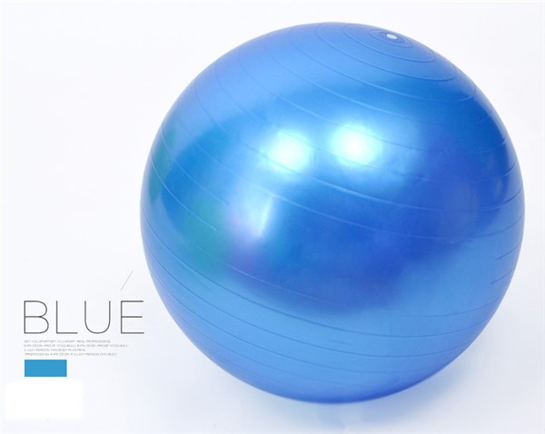 バランスボール ブルー ヨガ ポンプ付＊バランスボール 65cm ブルー ヨガ フィットネス 体幹