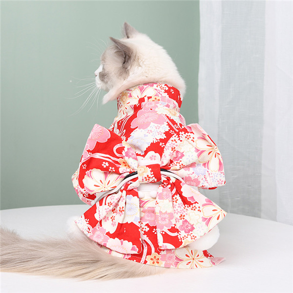 着物 和服 和装 和柄 桜 パピー 小型犬 犬 猫 ペット 服 犬服 P722 62420a0803bc616b98849851bfbe45