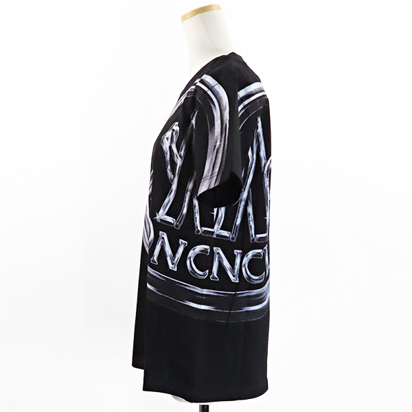 MONCLER モンクレール T-Shirt Tシャツ クルーネック コットン 半袖 ロゴ カジュアル レディース 8C000 19 829ET 999