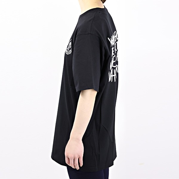 MONCLER　モンクレール　T-SHIRT　Tシャツ ロゴ バックプリント ロゴTシャツ コットン シンプル 半袖 レタリング クルーネック レディース　8C000 10 829FB 001 999