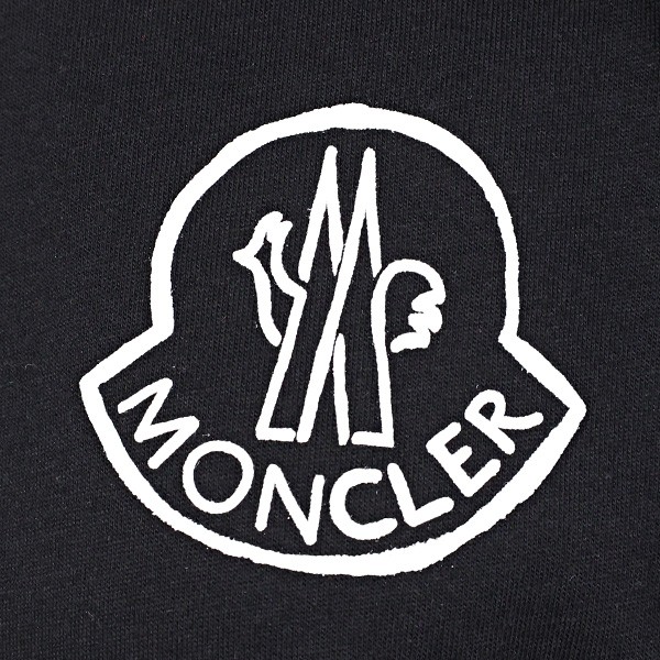 MONCLER　モンクレール　T-SHIRT　Tシャツ ロゴ バックプリント ロゴTシャツ コットン シンプル 半袖 レタリング クルーネック レディース　8C000 10 829FB 001 999