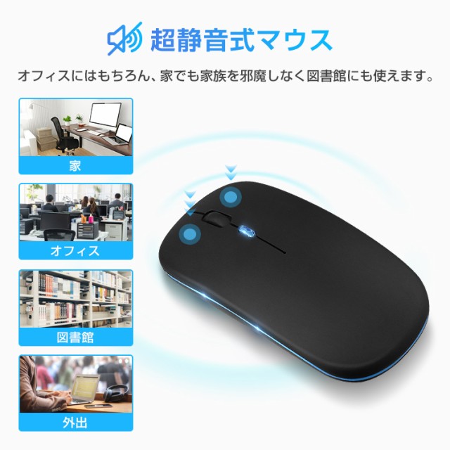 ワイヤレスマウス 薄型