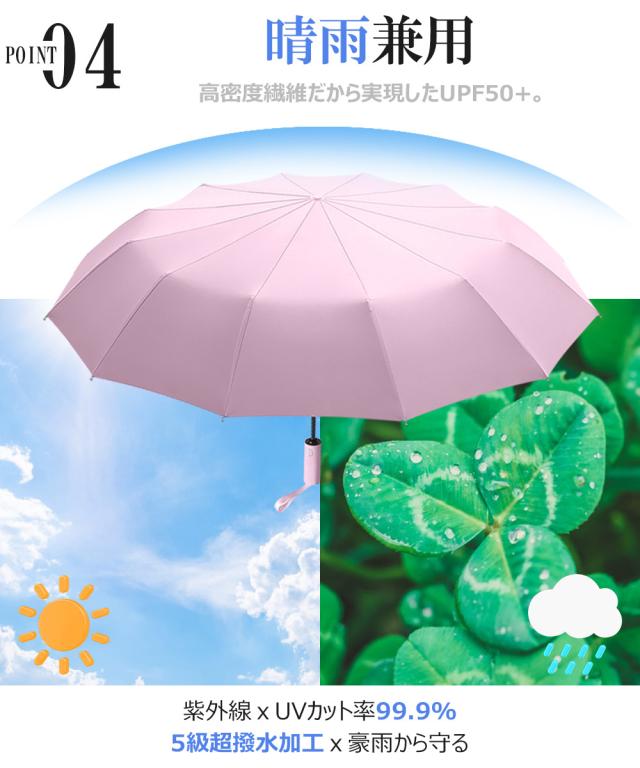 日傘 折りたたみ 完全遮光