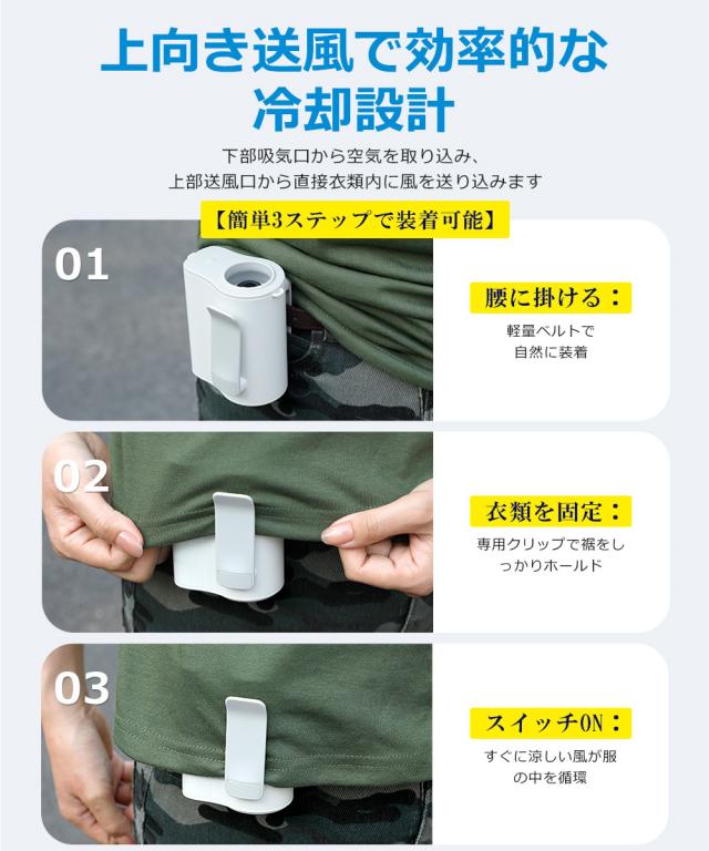 腰掛け扇風機 強力