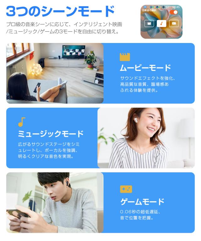 ワイヤレスイヤホン iphone