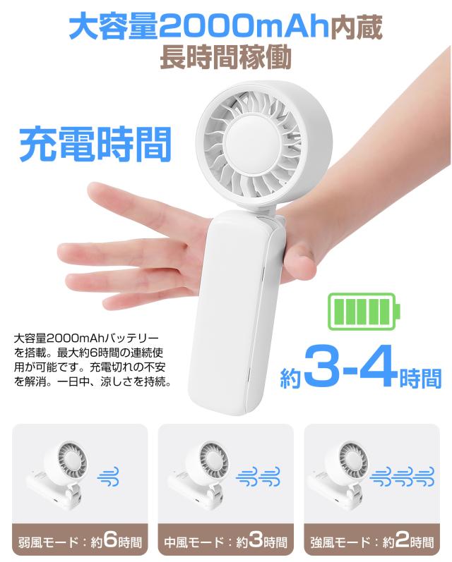クリップファン日傘