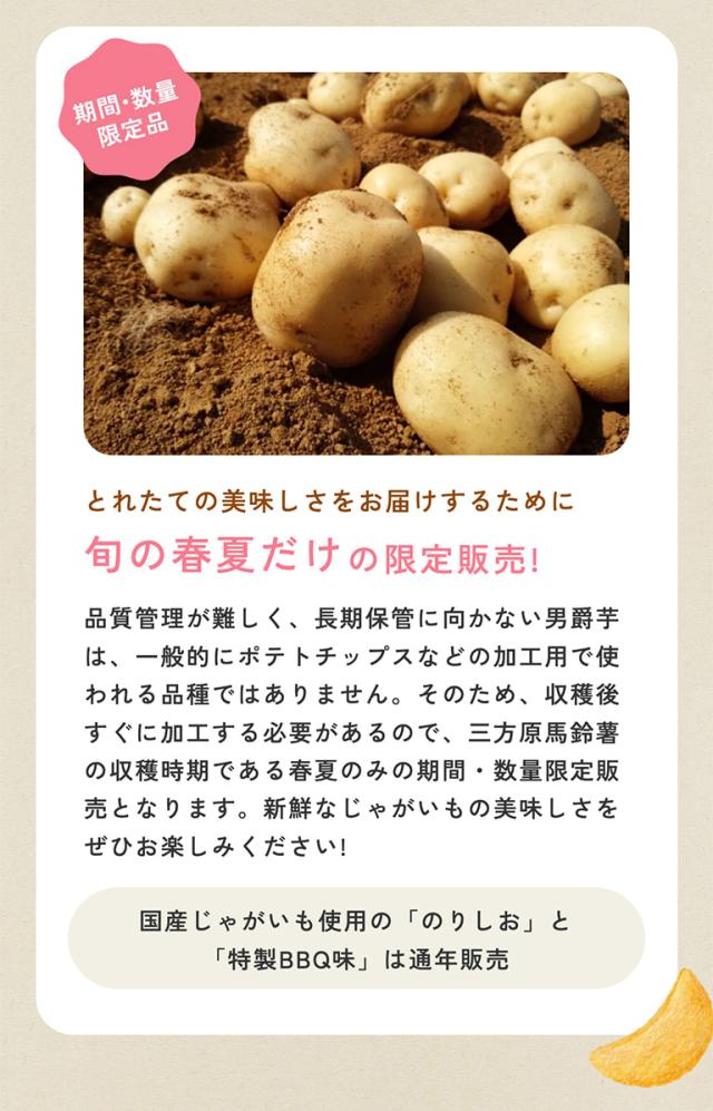 三方原じゃがいもポテトチップスのポイント