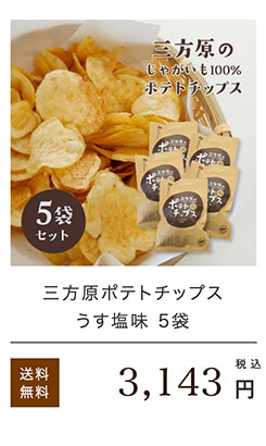 三方原じゃがいもポテトチップス5袋