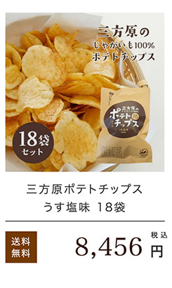 三方原じゃがいもポテトチップス18袋
