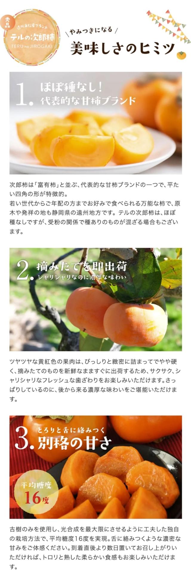 テルの次郎柿美味しさの秘密